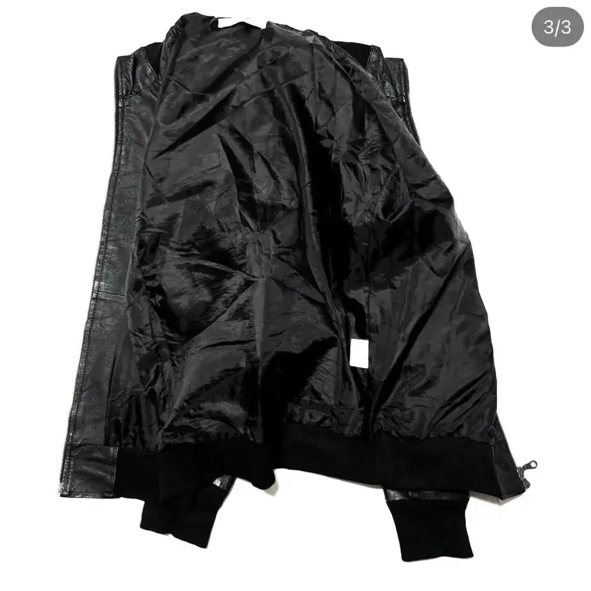 [BUNJANG] Welcome Highneck Leather Jacket / Welcome - 하이넥 레더 자켓