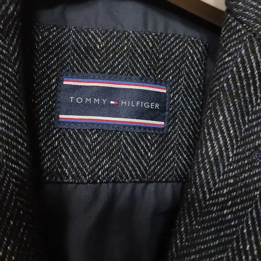[BUNJANG] Tommy Hilfiger Herringbone Coat (Navy) Men&