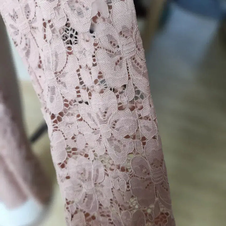 [BUNJANG] SATIN Pink Lace Dress (S) / SATIN 연핑크 레이스 원피스 s 미착용 새상품 택있음