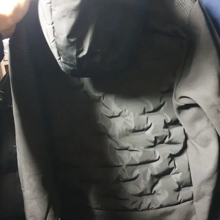 [BUNJANG] Puma Black Padded Hooded Zip-up Jacket (L) / 푸마 블랙 패딩 후드집업L