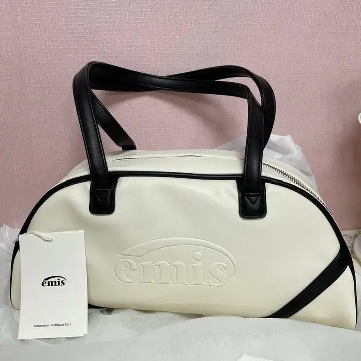 [BUNJANG] Emis Wide Vintage Tote Bag - Ivory / emis 이미스 토트백 WIDE TOTE BAG