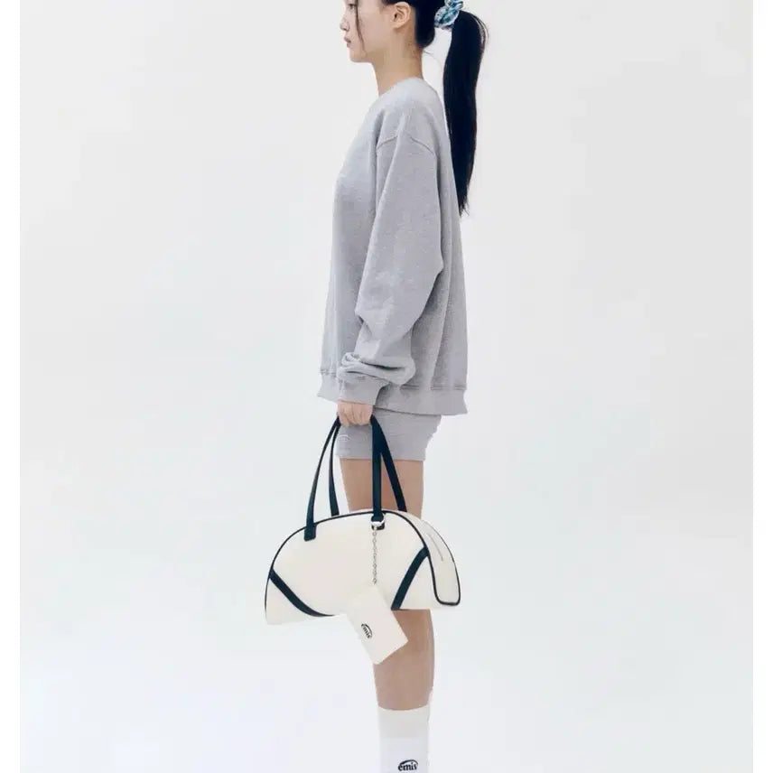 [BUNJANG] Emis Wide Vintage Tote Bag - Ivory / emis 이미스 토트백 WIDE TOTE BAG