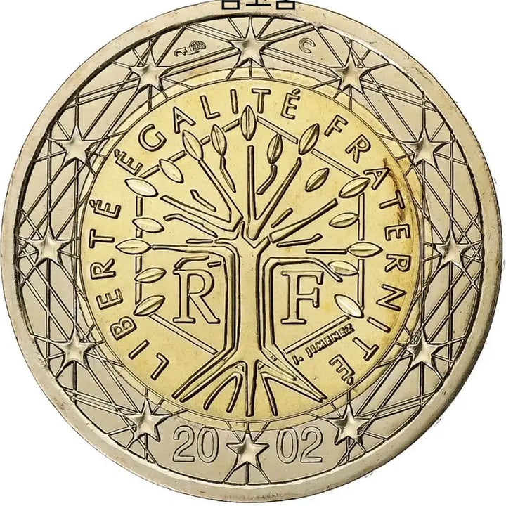 [BUNJANG] 2002 French 1 Euro Bimetallic Error Coin / 2002년 프랑스 1유로바이메탈 에러주화