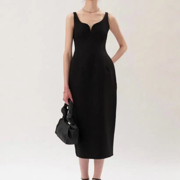 [BUNJANG] Kindersalmon Camisole Bustier Dress / 킨더살몬 볼륨 캐미솔 뷔스티에 원피스