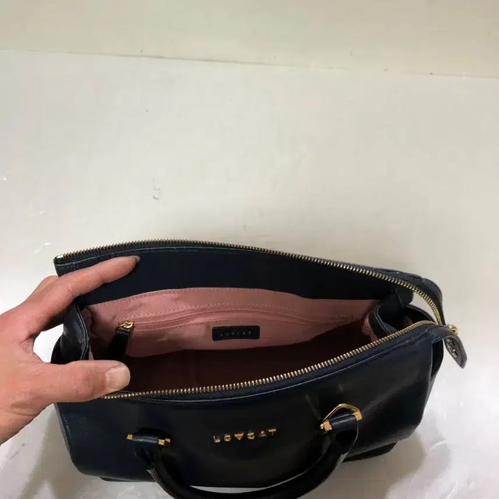 [BUNJANG] Lovecat Leather Shoulder Bag / 러브캣 가죽 숄더백@9925