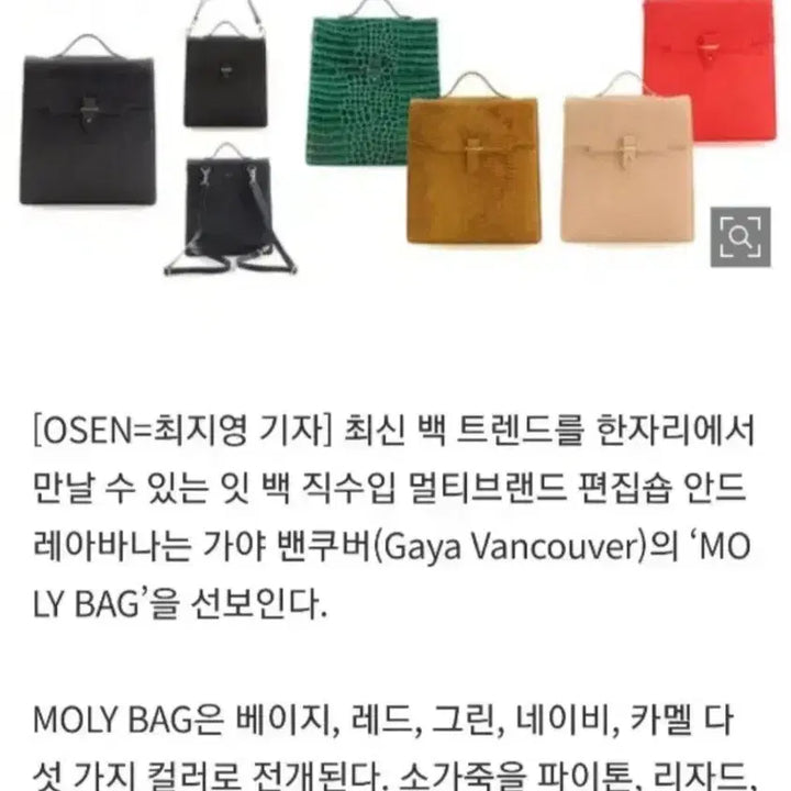 [BUNJANG] Andrea Vana Gaya Leather Backpack / 안드레아바나 가야 백팩. 토트 백팩 겸용