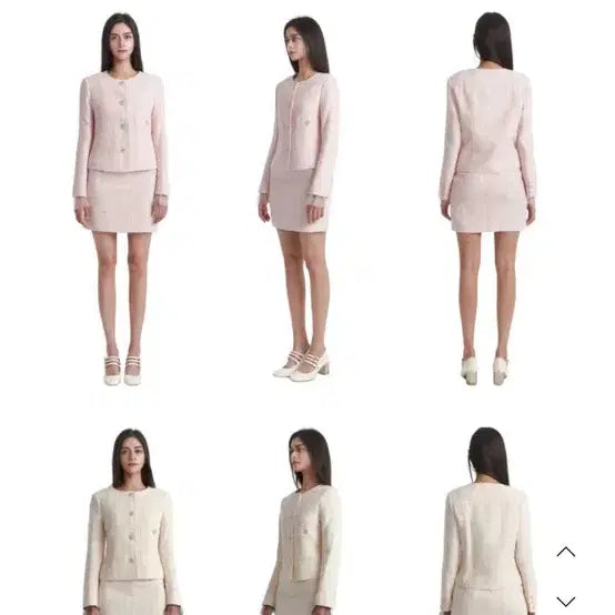 [BUNJANG] Ibuve Peach Fuzz Tweed Set (Cream Beige) / 이부베 Peach fuzz tweed 트위드 셋업 (크림베이지)