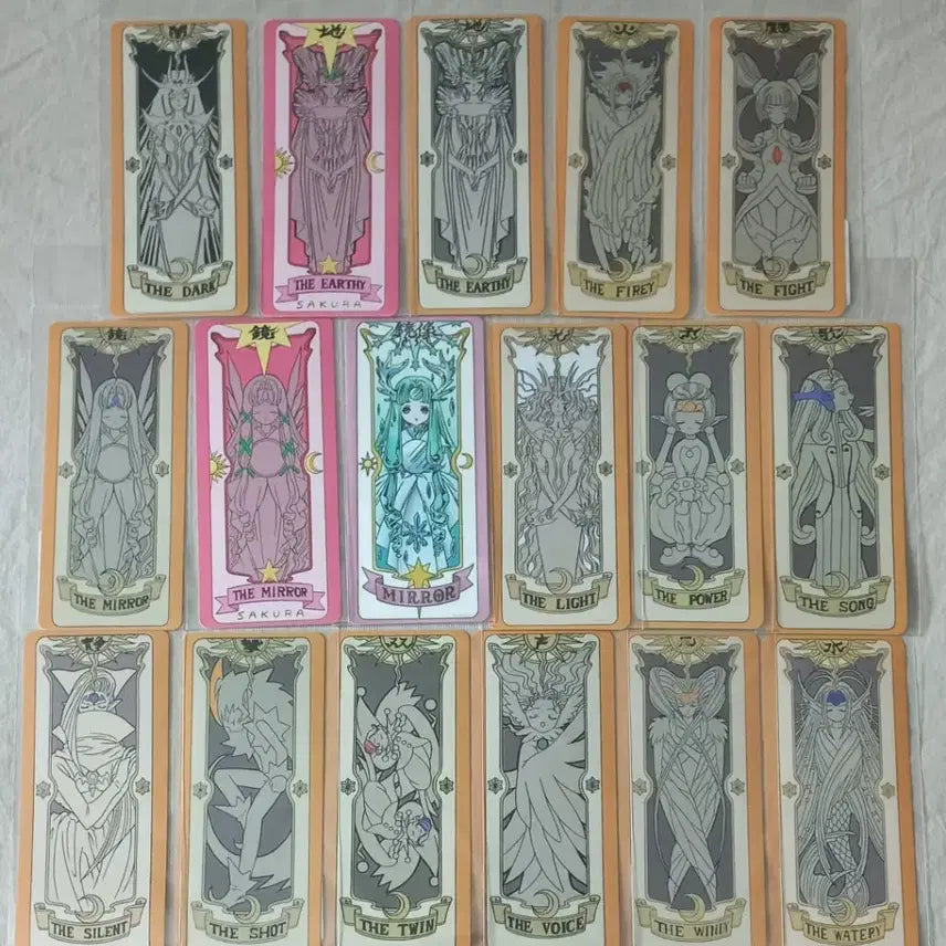 [BUNJANG] Cardcaptor Sakura 25th Anniversary Clow Card Sticker Set / 카드캡터체리 25주년 기념 크로우카드 스티커 21장 (낱장 구매 가능)