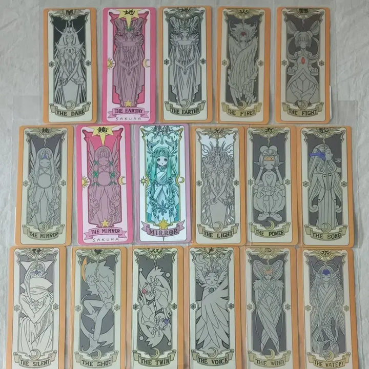 [BUNJANG] Cardcaptor Sakura 25th Anniversary Clow Card Stickers / 카드캡터체리 25주년 기념 크로우카드 스티커 17장 (낱장 구매 가능)