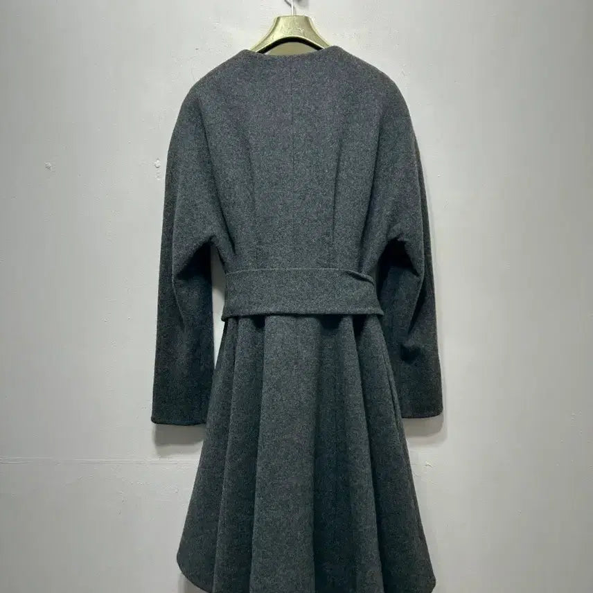 [BUNJANG] JIGOTT Wool Belted Coat - Gray - S / JIGOTT 지고트 울 벨티드 코트 그레이 S