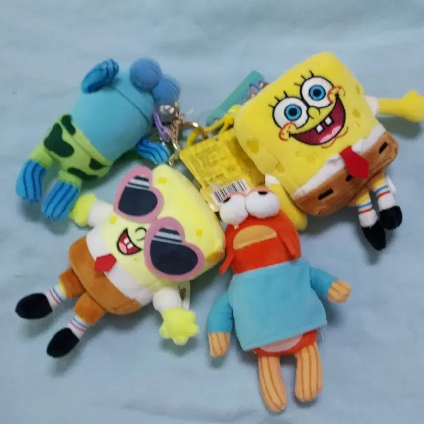 [BUNJANG] Spongebob Squarepants Bikini Bottom Characters Keyring Set / 스폰지밥 비키니시티 주민들키링 4종