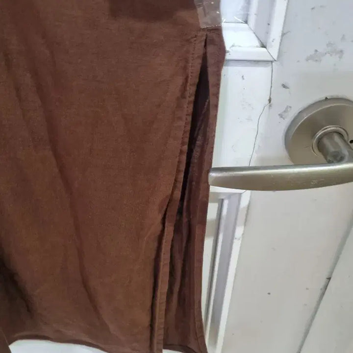 [BUNJANG] Summer Brown Linen Long Dress / 여름 밤색. 마. 린넨. 롱원피스.   깨끗해요. 가슴단면