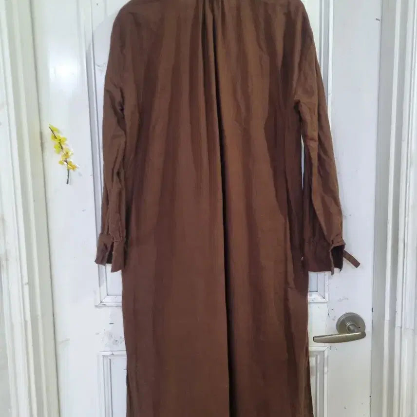 [BUNJANG] Summer Brown Linen Long Dress / 여름 밤색. 마. 린넨. 롱원피스.   깨끗해요. 가슴단면