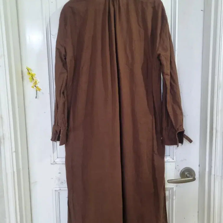 [BUNJANG] Summer Brown Linen Long Dress / 여름 밤색. 마. 린넨. 롱원피스.   깨끗해요. 가슴단면