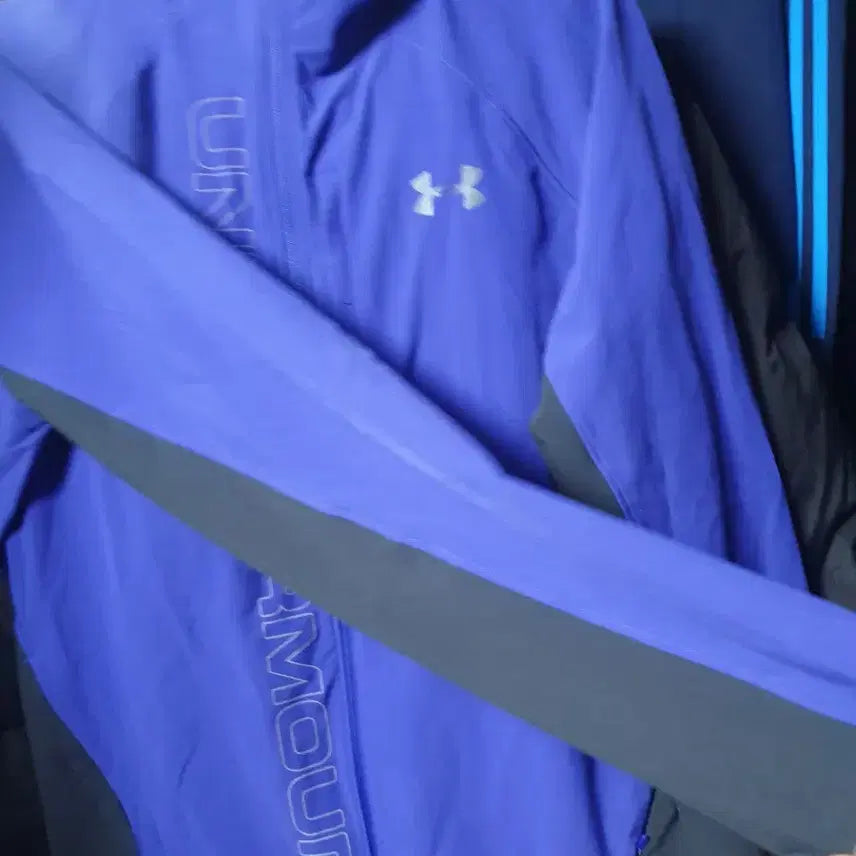 [BUNJANG] Under Armour Purple Windbreaker Hooded Jacket (M) / 언더아머 퍼플 바람막이 후드 자켓m