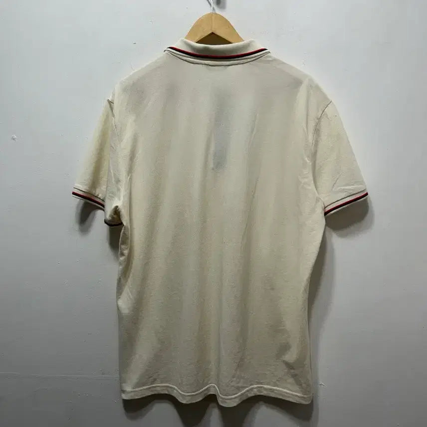 [BUNJANG] HAZZYS Ivory Collar Short Sleeve T-shirt (Golf) / HAZZYS 헤지스 아이보리 카라 반팔티 골프 115사이즈