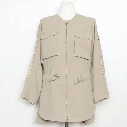 [BUNJANG] S. Hanseom Time Perforated Zip-up Jacket / S . 한섬타임 집업 펀칭자켓