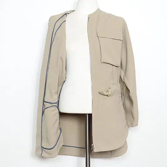 [BUNJANG] S. Hanseom Time Perforated Zip-up Jacket / S . 한섬타임 집업 펀칭자켓