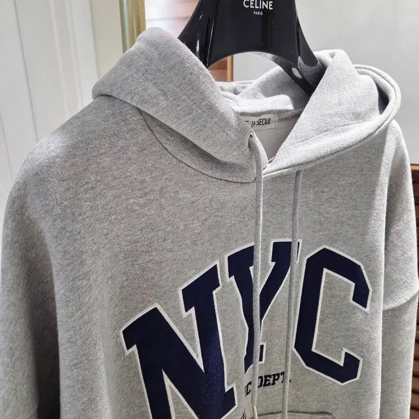 [BUNJANG] Urban White in Seoul Gray Hoodie / (어반화이트인서울) 남성 그레이 후드티