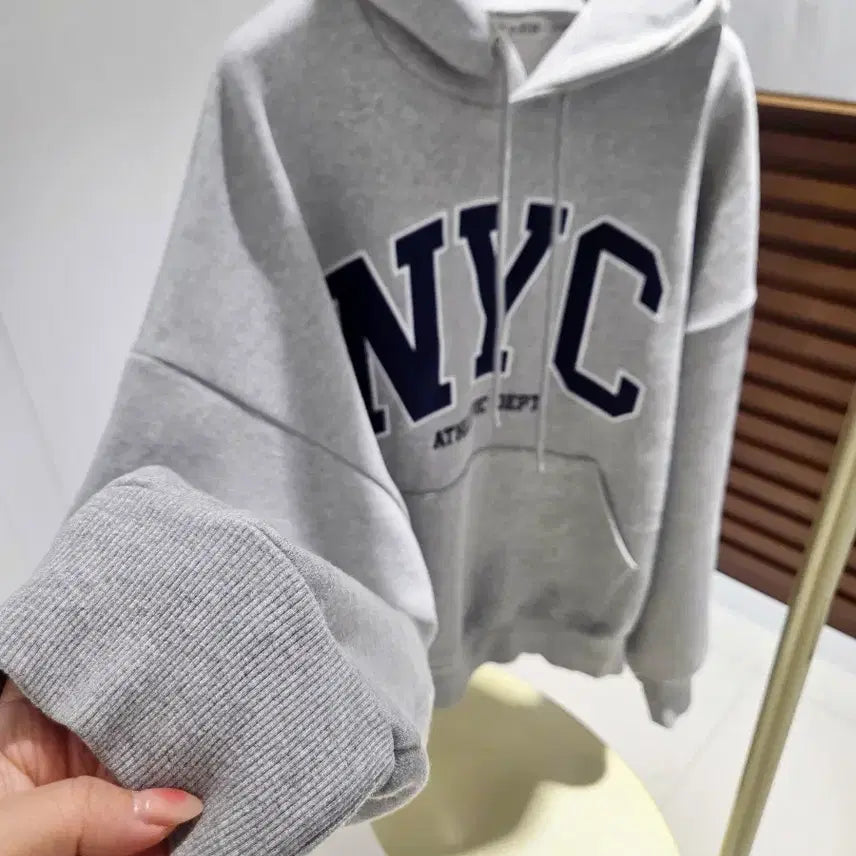 [BUNJANG] Urban White in Seoul Gray Hoodie / (어반화이트인서울) 남성 그레이 후드티