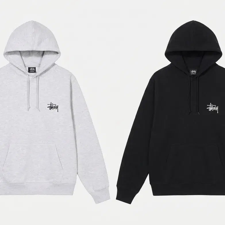 [BUNJANG] Stussy Hoodie Gray/Black / (정품/새상품 ) 스투시 후드티 그레이/블랙