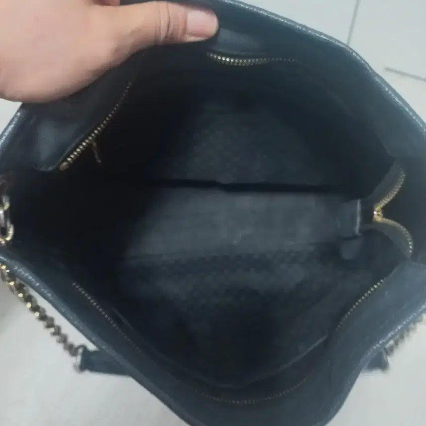 [BUNJANG] Daks DD Line Shoulder Bag - Charcoal / 닥스 DD라인 숄더백. 챠콜