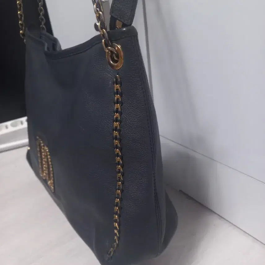 [BUNJANG] Daks DD Line Shoulder Bag - Charcoal / 닥스 DD라인 숄더백. 챠콜