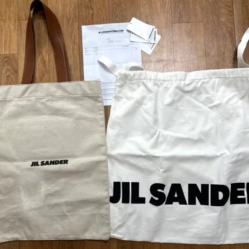 [BUNJANG] Jil Sander Canvas Tote Bag Ivory / 질샌더 캔버스 토트백 아이보리