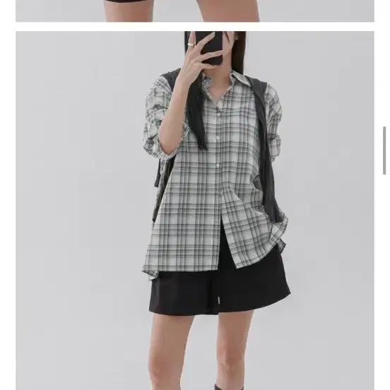 [BUNJANG] Obnel Checkered Shirt / 오브넬 체크셔츠 새상품