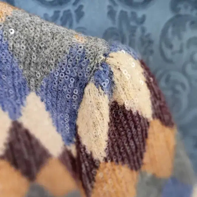 [BUNJANG] ZARA Argyle Knit Sweater / 자라 아가일 니트 스웨터
