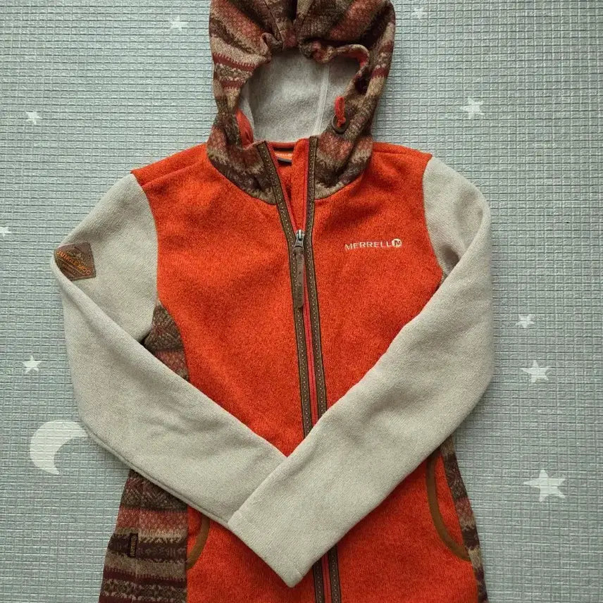 [BUNJANG] Merrell Orange Hooded Sweater / 머렐 오렌지 스웨터 55(90)