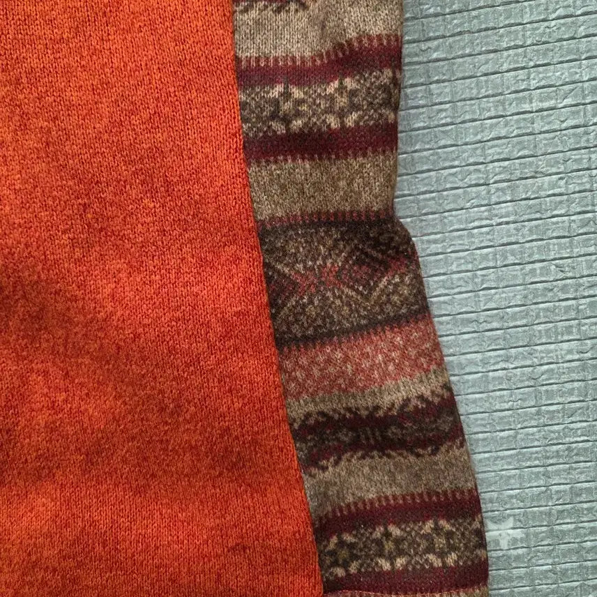 [BUNJANG] Merrell Orange Hooded Sweater / 머렐 오렌지 스웨터 55(90)