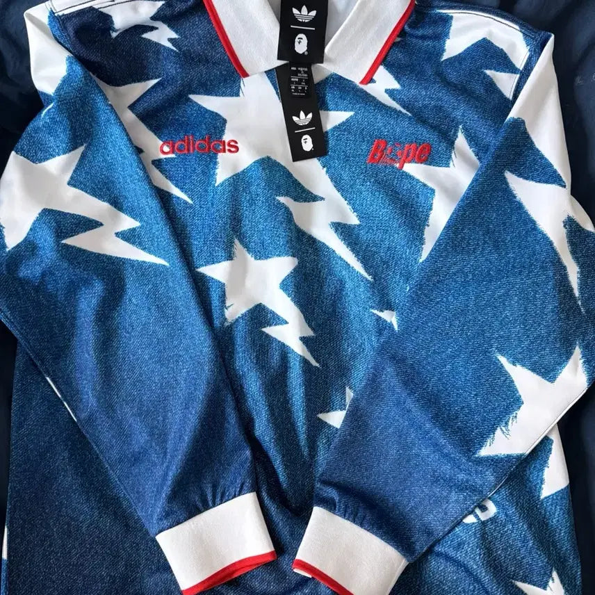 [BUNJANG] BAPE Adidas Long Sleeve Jersey XL / 베이프 아디다스 롱슬리브 져지 XL