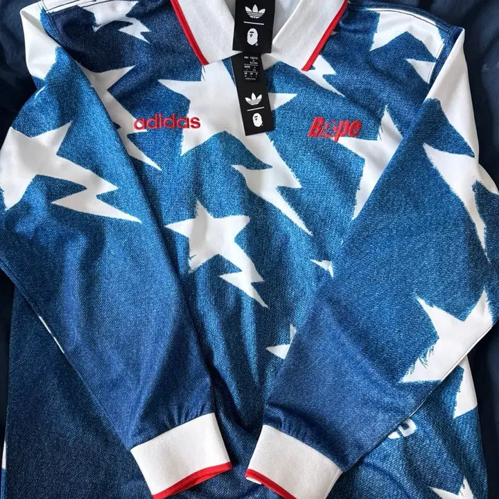 [BUNJANG] BAPE Adidas Long Sleeve Jersey XL / 베이프 아디다스 롱슬리브 져지 XL