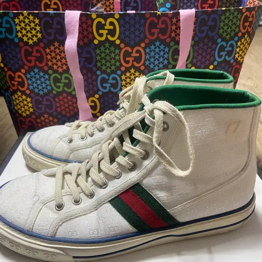 [BUNJANG] Gucci 1977 Tennis Sneakers UK7 / 구찌 1977 스니커스 테니스화 UK7 260