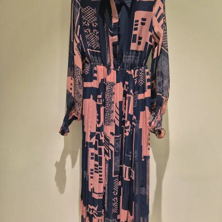 [BUNJANG] Imported Pleated Long Dress / 수입 플리츠 롱 원피스