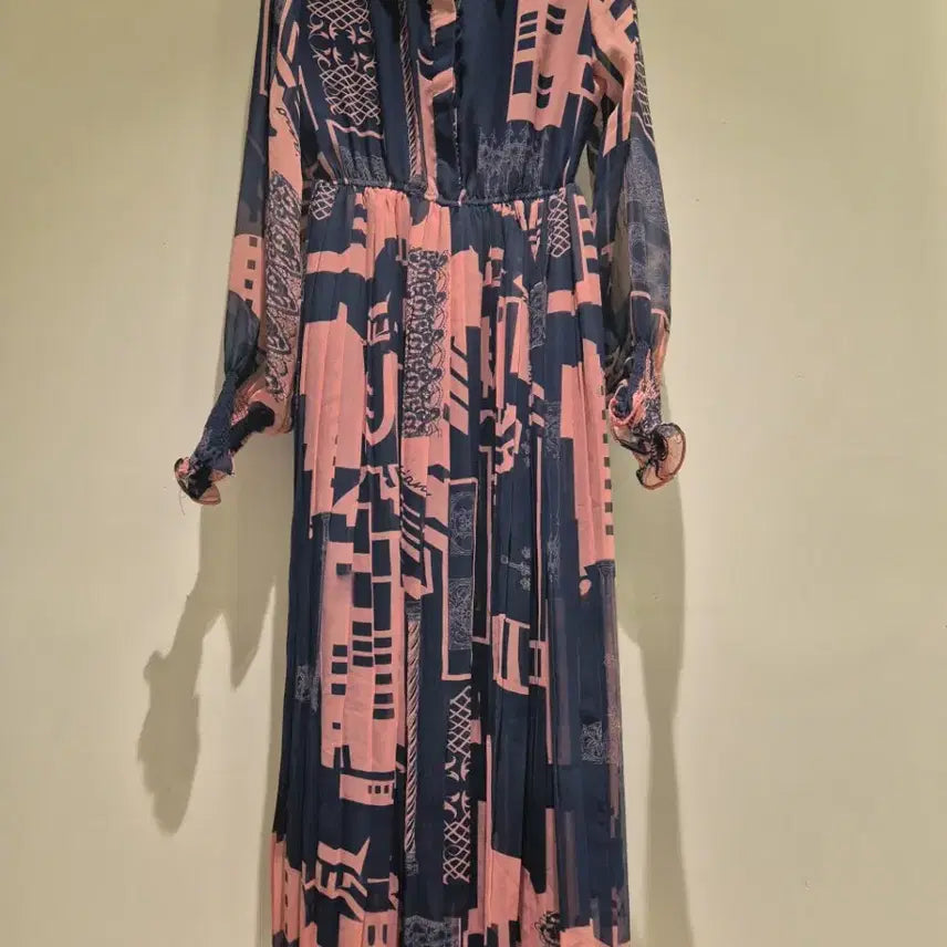 [BUNJANG] Imported Pleated Long Dress / 수입 플리츠 롱 원피스