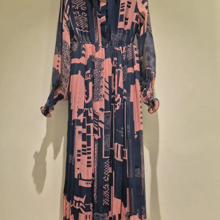 [BUNJANG] Imported Pleated Long Dress / 수입 플리츠 롱 원피스