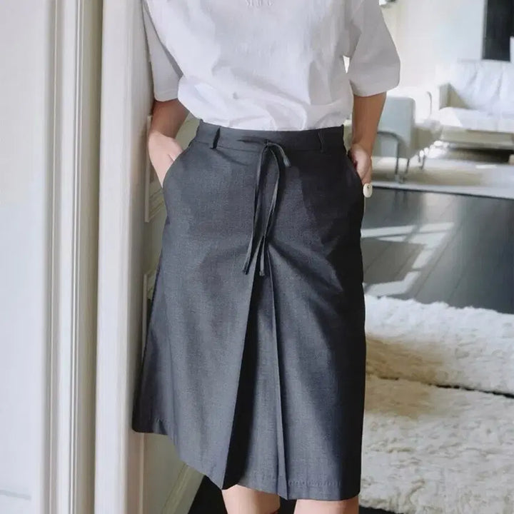 [BUNJANG] She Studio Pleated Midi Skirt / 새상품 쉬스튜디오 스커트 S M