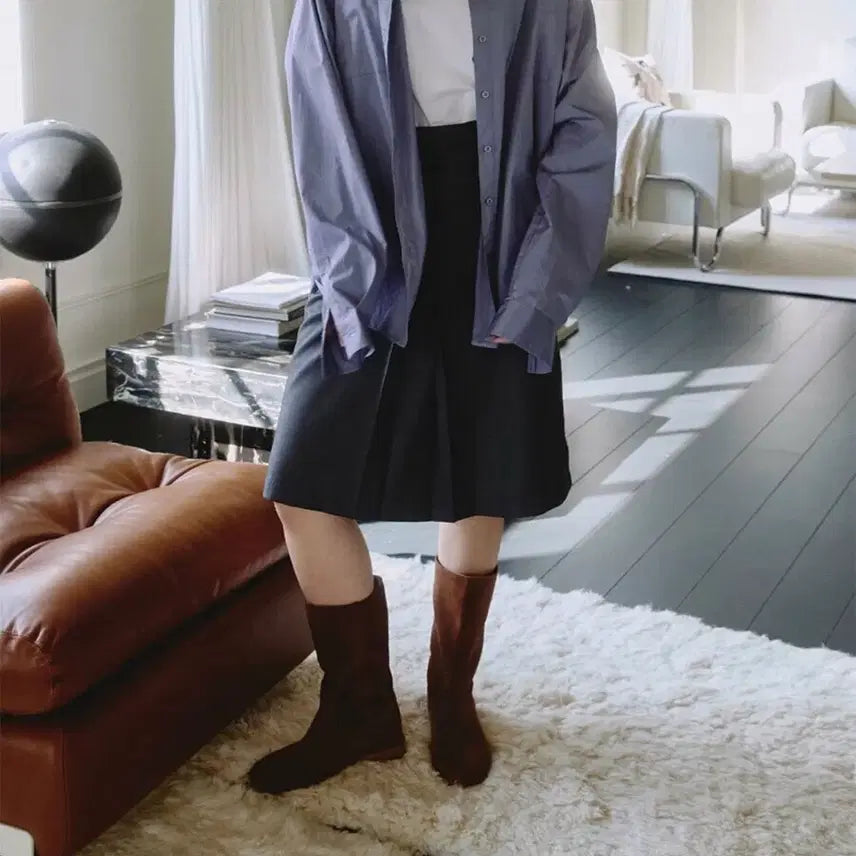 [BUNJANG] She Studio Pleated Midi Skirt / 새상품 쉬스튜디오 스커트 S M