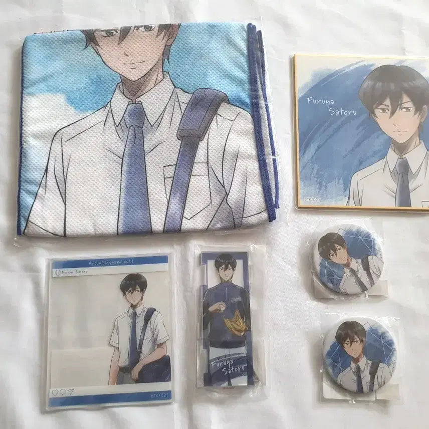 [BUNJANG] Daiya no Ace Furuya Bundle Acrylic Badge / 다이에이 후루야 일괄 다이아몬드에이스 쿠지 아크릴 뱃지