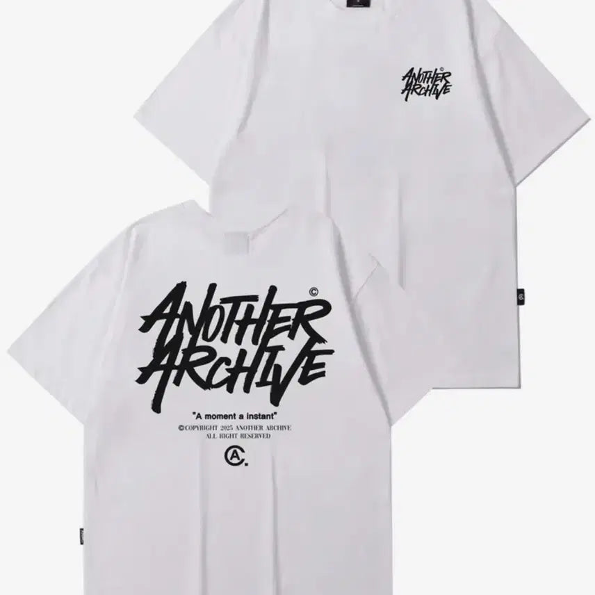 [BUNJANG] Another Archive White Oversized T-Shirt / 어나더아카이브 흰색 반팔 티셔츠