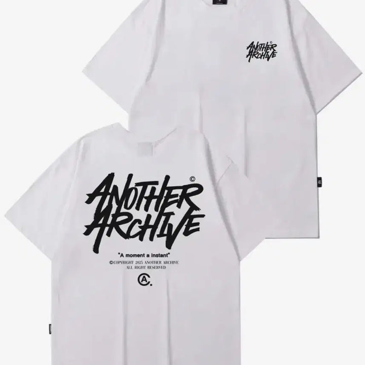 [BUNJANG] Another Archive White Oversized T-Shirt / 어나더아카이브 흰색 반팔 티셔츠