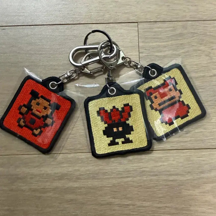 [BUNJANG] Pokemon Gold and Silver 25th Anniversary Embroidery Keyring Bundle Set / 포켓몬스터 금은 25주년 자수 키링 일괄