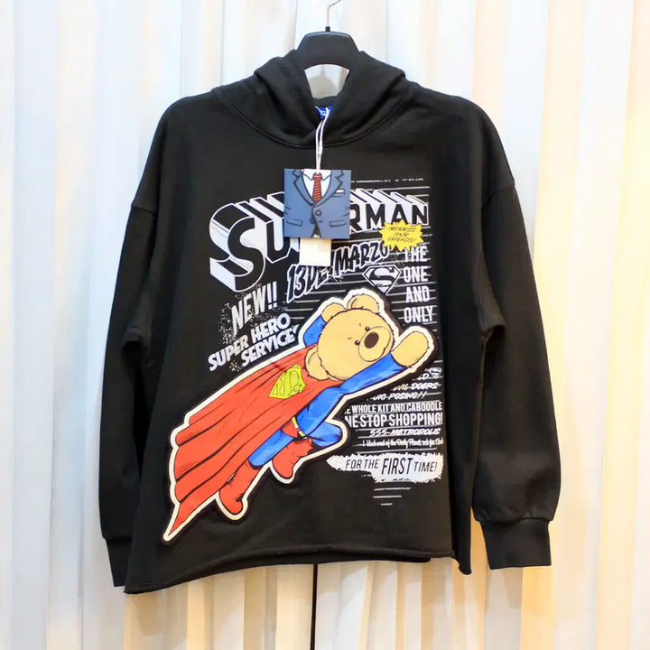 [BUNJANG] M 13 de marzo Oversized 3D Teddy Bear Hoodie / 새상품 M 13 de marzo 오버핏 입체곰돌이 후드티 b365