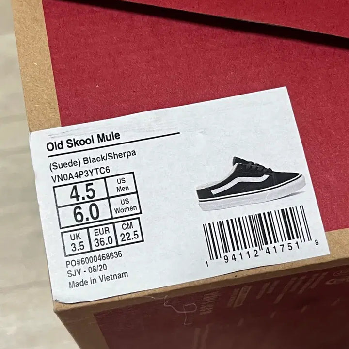 [BUNJANG] Vans Old Skool Mule Winter Fur Sneakers / 반스 올드스쿨 뮬 겨울털운동화 225 새상품