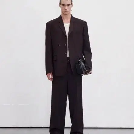 [BUNJANG] RECTO Vintage Striped Brown Pants / 23fw 렉토 버진울 빈티지 스트라이프 브라운 팬츠 m 팝니다.