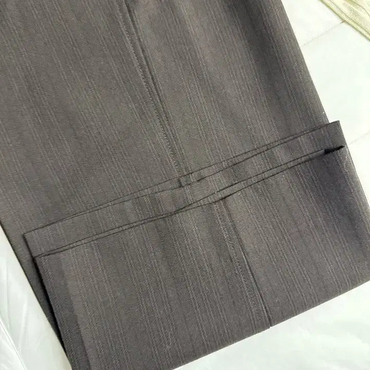 [BUNJANG] RECTO Vintage Striped Brown Pants / 23fw 렉토 버진울 빈티지 스트라이프 브라운 팬츠 m 팝니다.
