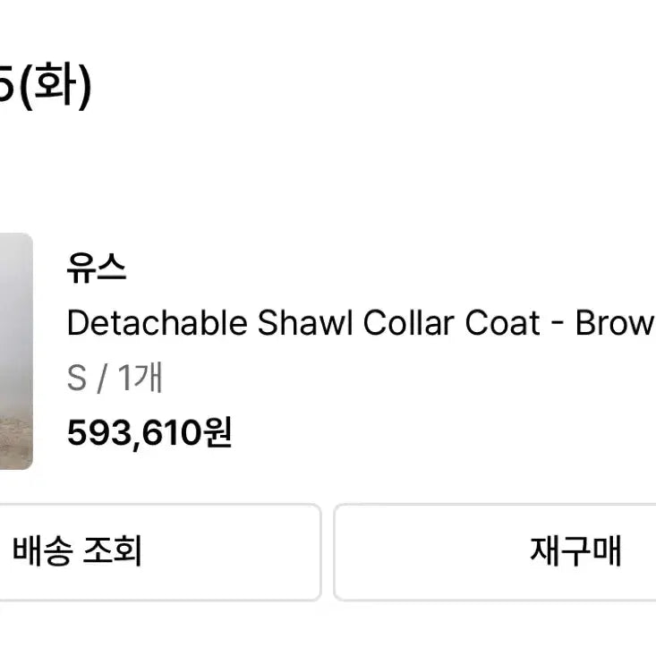 [BUNJANG] Youth Brown Detachable Collar Winter Coat / 유스 겨울 코트 (25년 시즌)