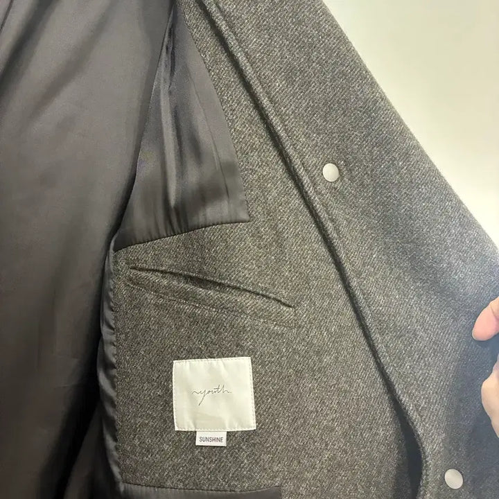 [BUNJANG] Youth Brown Detachable Collar Winter Coat / 유스 겨울 코트 (25년 시즌)